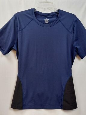 Tommie Copper Short Sleeve Compression Shirt Men's Size XL Navy Blue Black